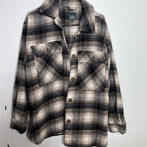 warm over sized flannel